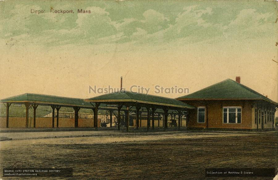 Postcard: Depot, Rockport, Massachusetts